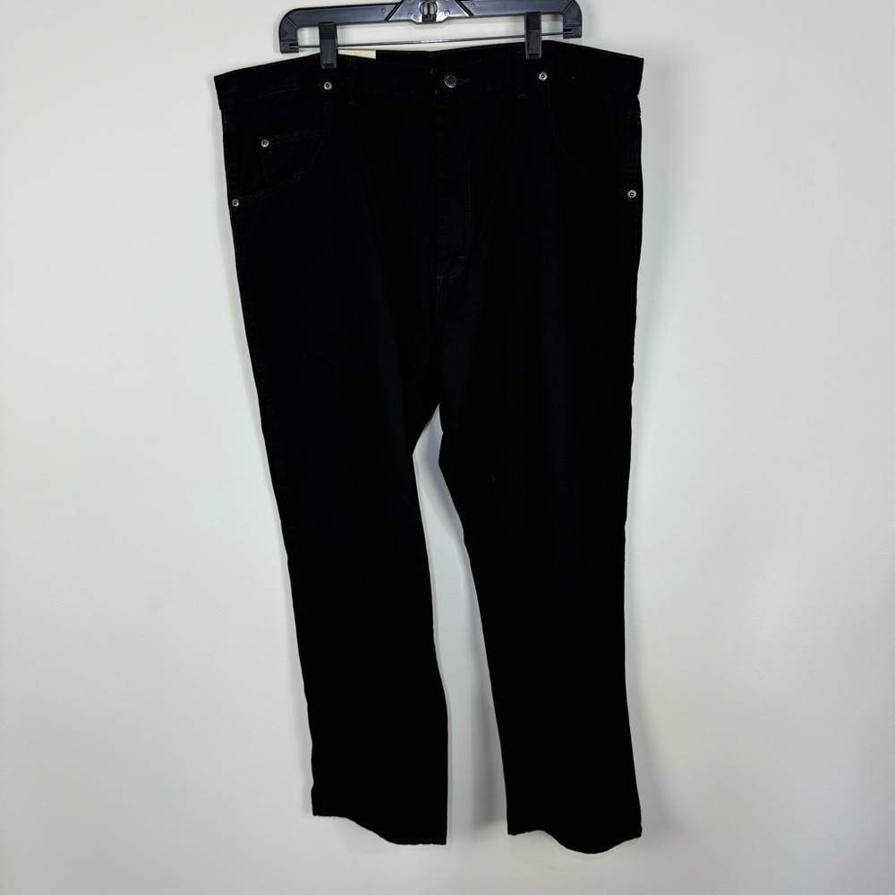 Wrangler Relaxed Fit Black Denim Jeans Size 42x30